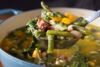 Creamy Butternut Squash Minestrone with Autumn Vegetables