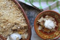 Pear and Apricot Crisp Recipe — Rustic Fruit Crumble for Dessert