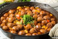 Skillet Sweet-and-Sour Meatballs with Tangy Glaze