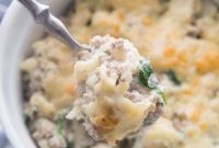 Cheesy Sausage and Roasted Cauliflower Casserole Recipe