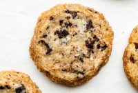 Brown Butter Miso Shortbread with Dark Chocolate Chunks