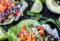 Black Bean, Sweet Potato & Chicken Lettuce Wrap Recipe