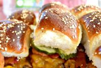 Baked Bacon Cheeseburger Sliders Recipe for Game Day and Parties