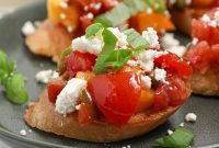 Tomato and Feta Bruschetta Recipe: Fresh Mediterranean Appetizer