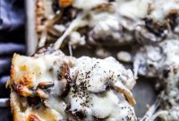Sheet-Pan Mushroom and Burrata Pizza Recipe