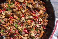 Crispy Bacon-Roasted Mushrooms with Garlic and Herbs
