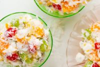 Classic Ambrosia Salad Recipe with Whipped Cream & Fruit