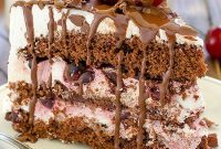 Decadent Cherry Chocolate Cake Recipe with Luscious Ganache