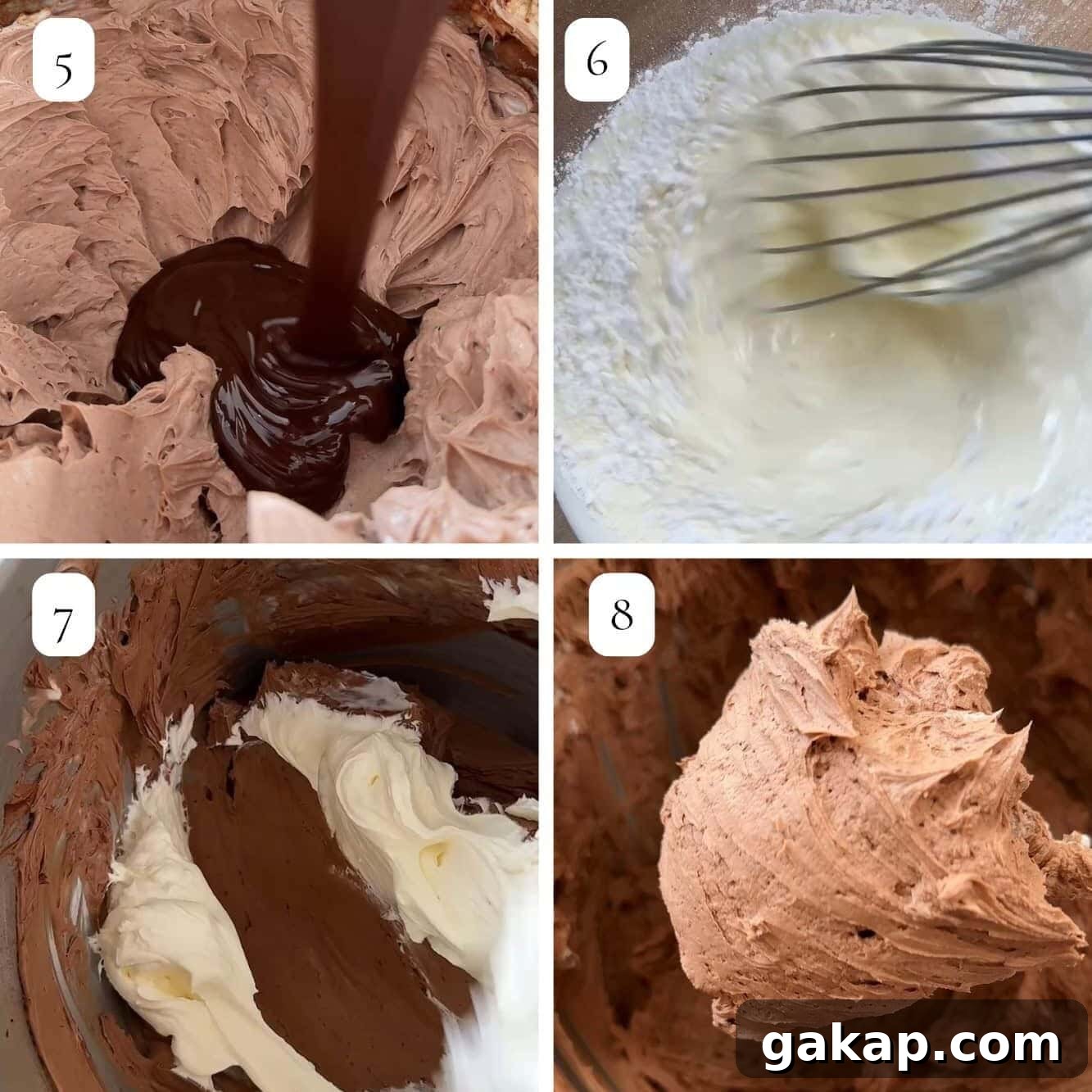 no-bake chocolate cheesecake step by step.
