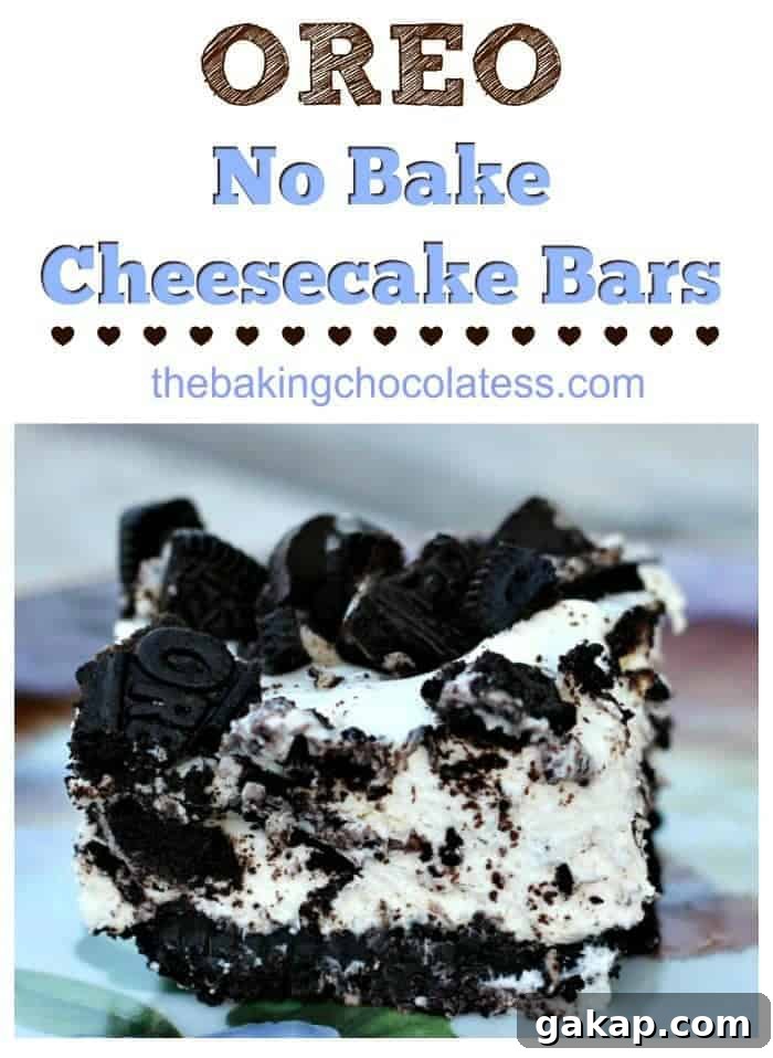 No-Bake Oreo Cheesecake Bars Recipe — Creamy No-Bake Dessert 5 OREO Cheesecake No Bake Bars :)