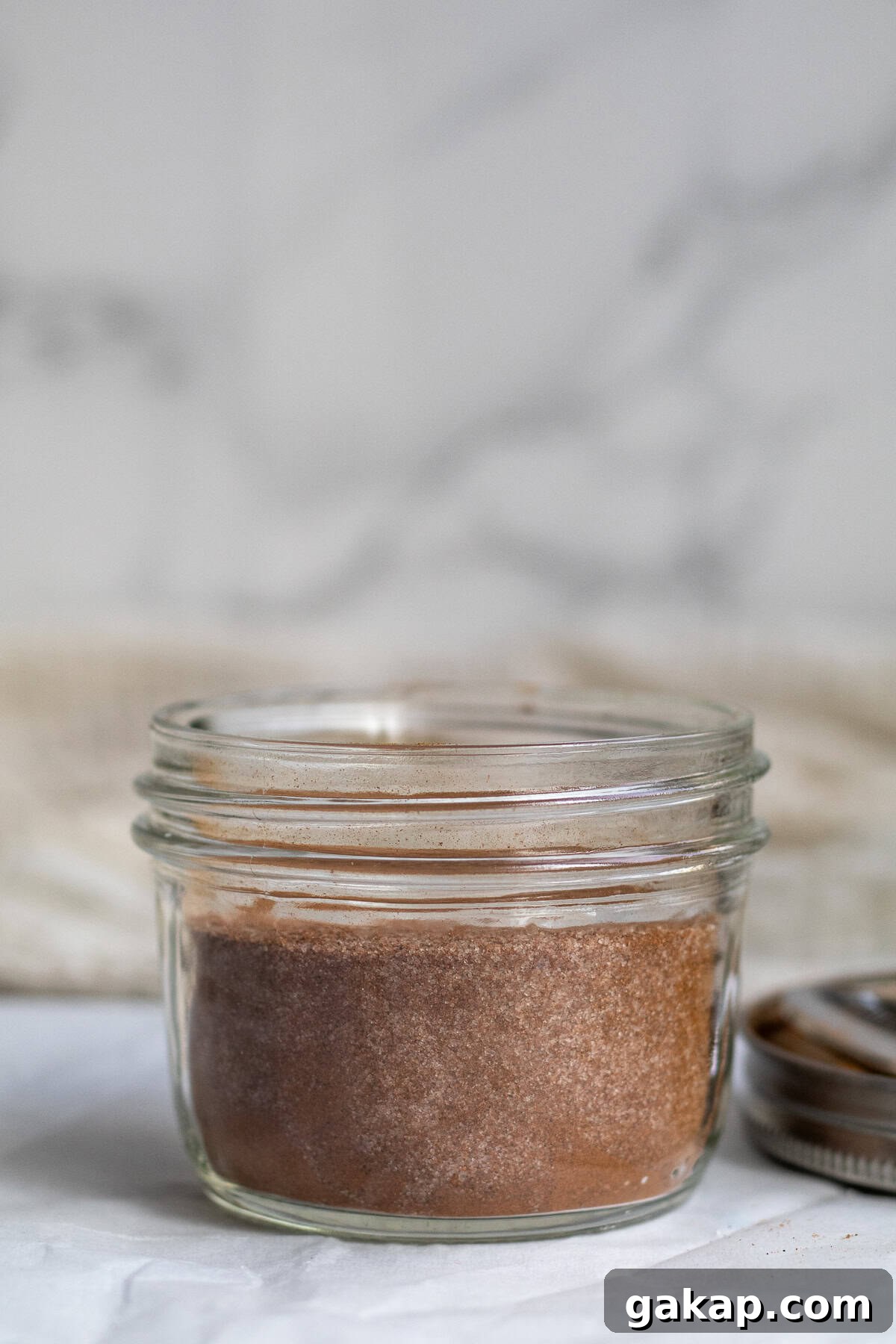 cinnamon sugar mix in a mason jar