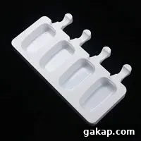 NUOMI Ice Pop Molds Silicone Popsicle Makers, BPA Free Trays, 4-cavity, Great for Cakesicles!
