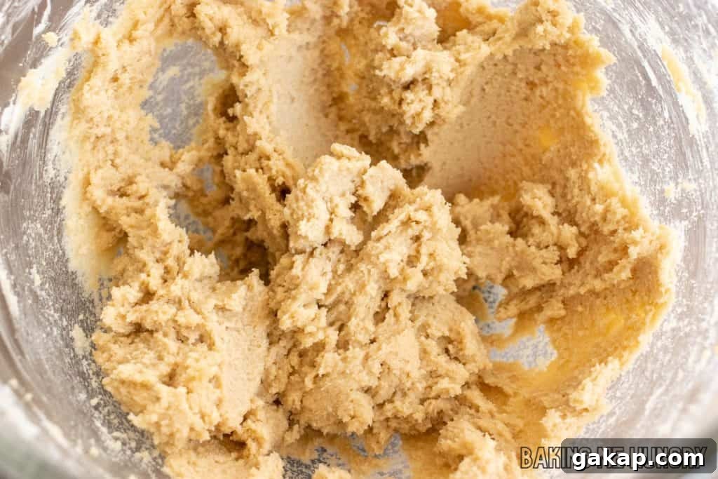 creamed butter and sugar in bowl