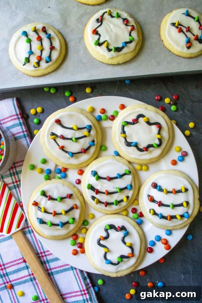 Christmas Lights Cookies 