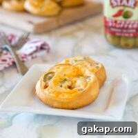 Cheesy Green Olive Pinwheels
