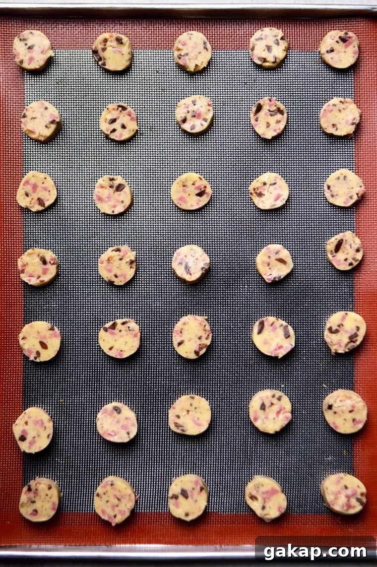 ruby chocolate shortbread cookies