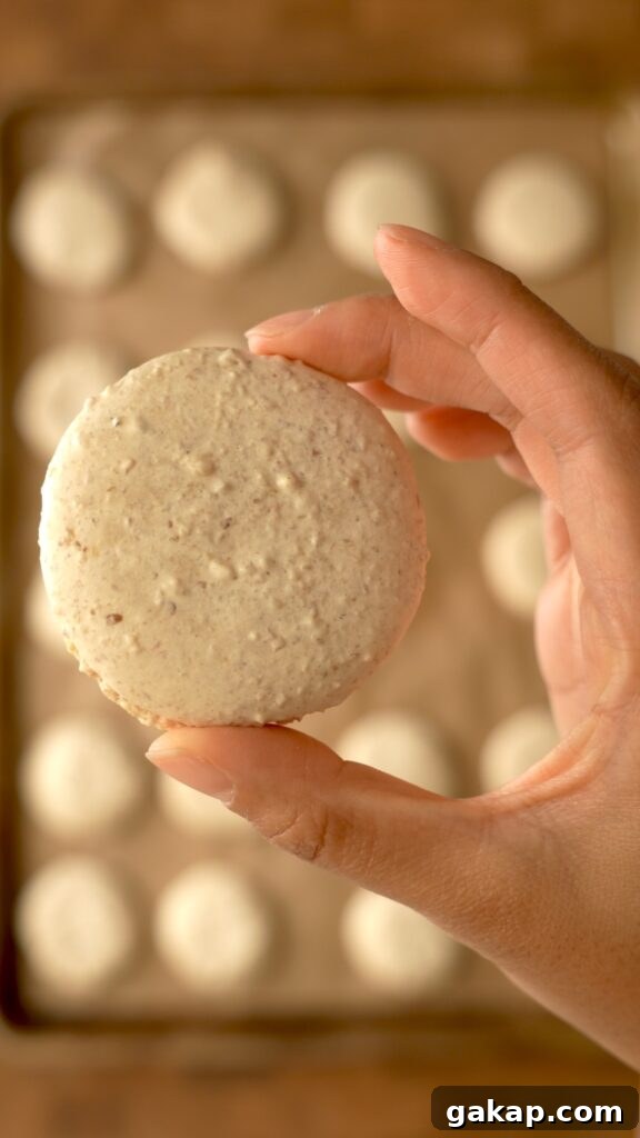 the front of the baked merengue