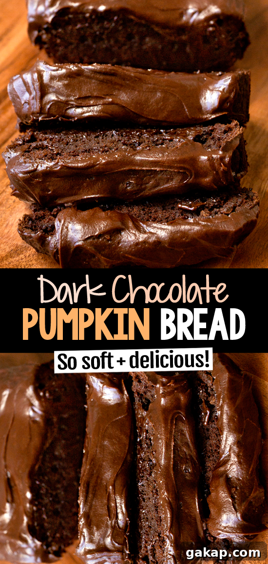 Double Chocolate Pumpkin Dessert Loaf