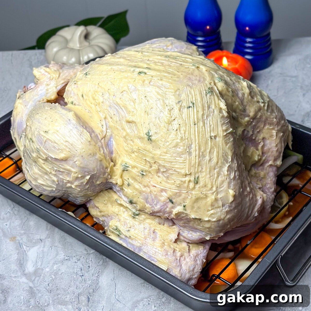 Maple-Glazed Butterball Turkey for a Juicy Holiday Dinner 6 Brush it all over the turkey & bake!