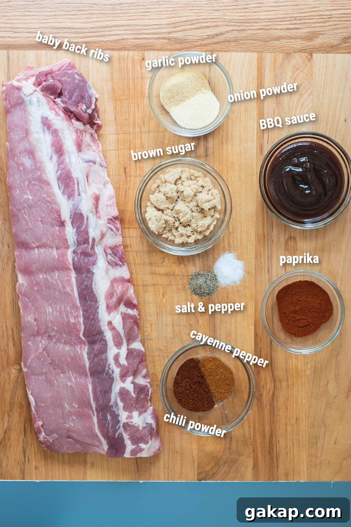 Juicy Oven-Baked BBQ Ribs Recipe for Tender, Fall-Off-the-Bone Meat 3 baby back ribs ingredients