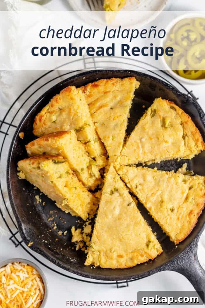 Cheddar Jalapeño cornbread recipe