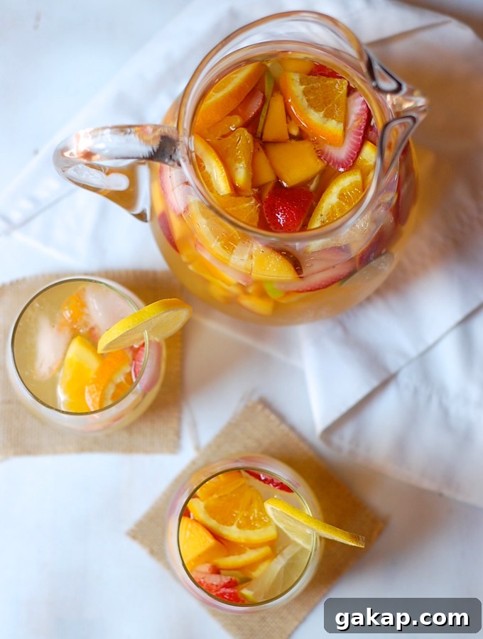 lemon white wine sangria 2