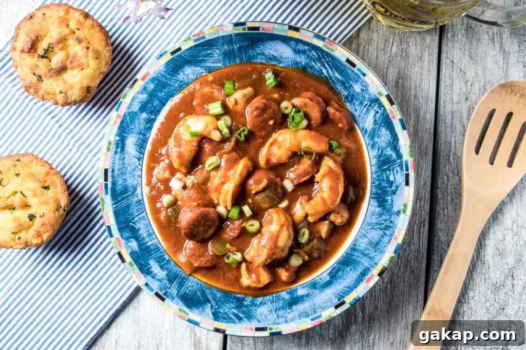Chicken, Shrimp & Sausage Gumbo Recipe for Flavorful Creole Comfort 4 Gumbo bowl 3