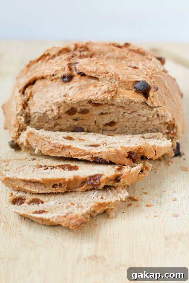 Homemade Whole Wheat Cinnamon Raisin Bread Recipe Sliced
