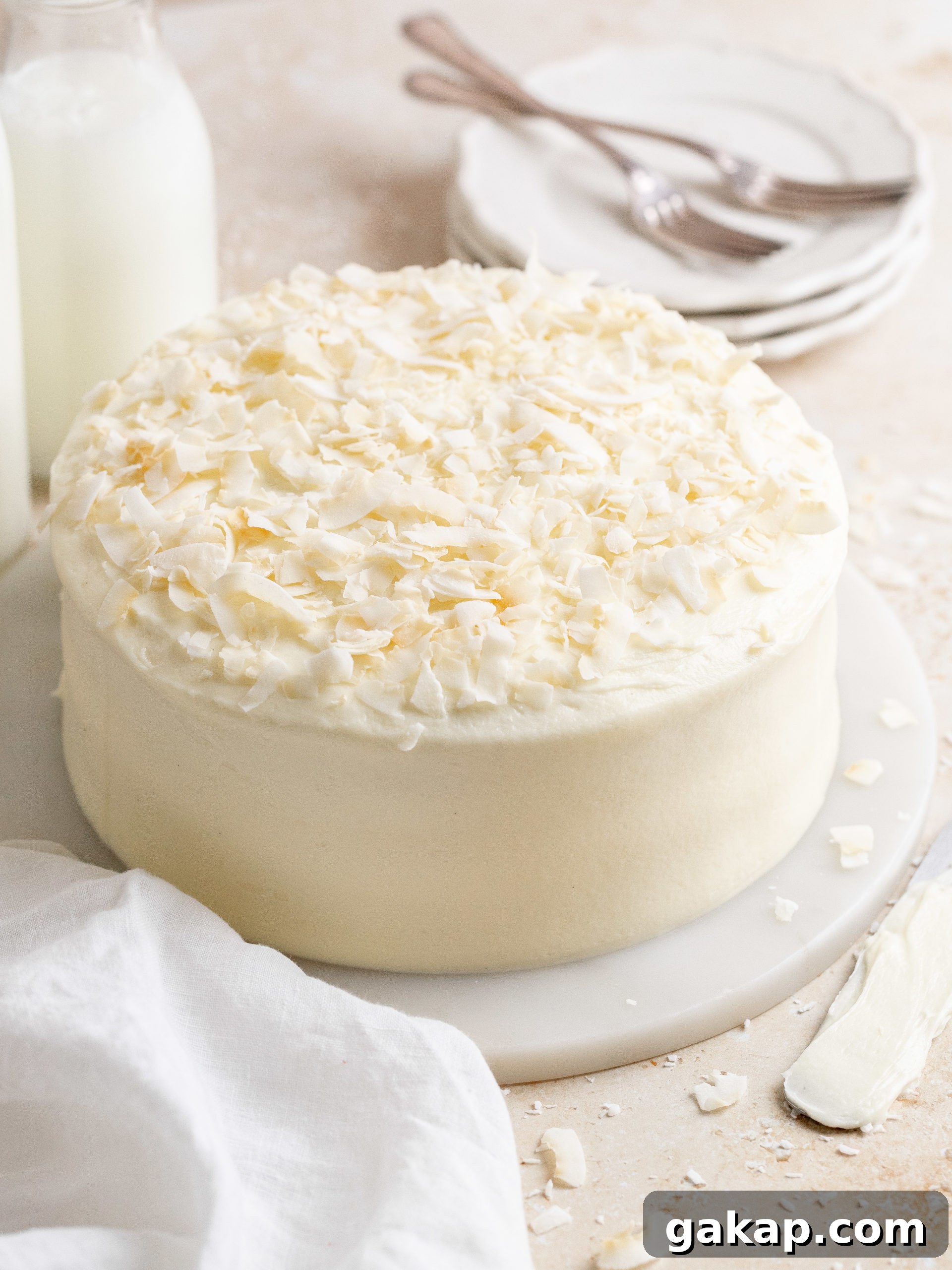 Whole coconut cake