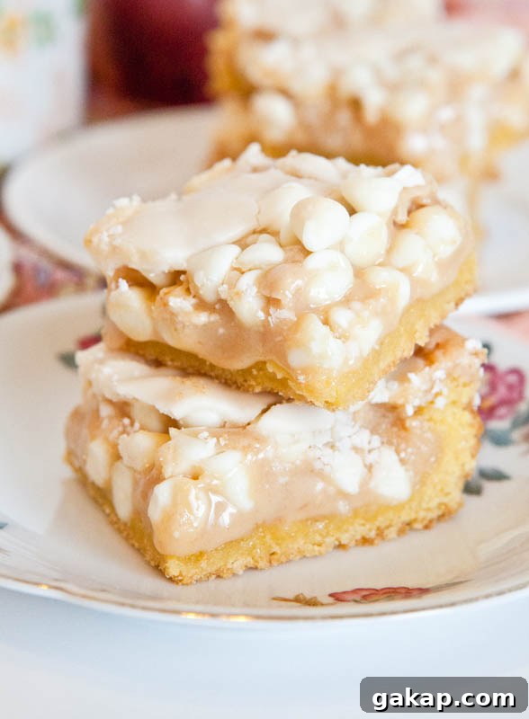 White Chocolate Vanilla Marshmallow Cake Bars