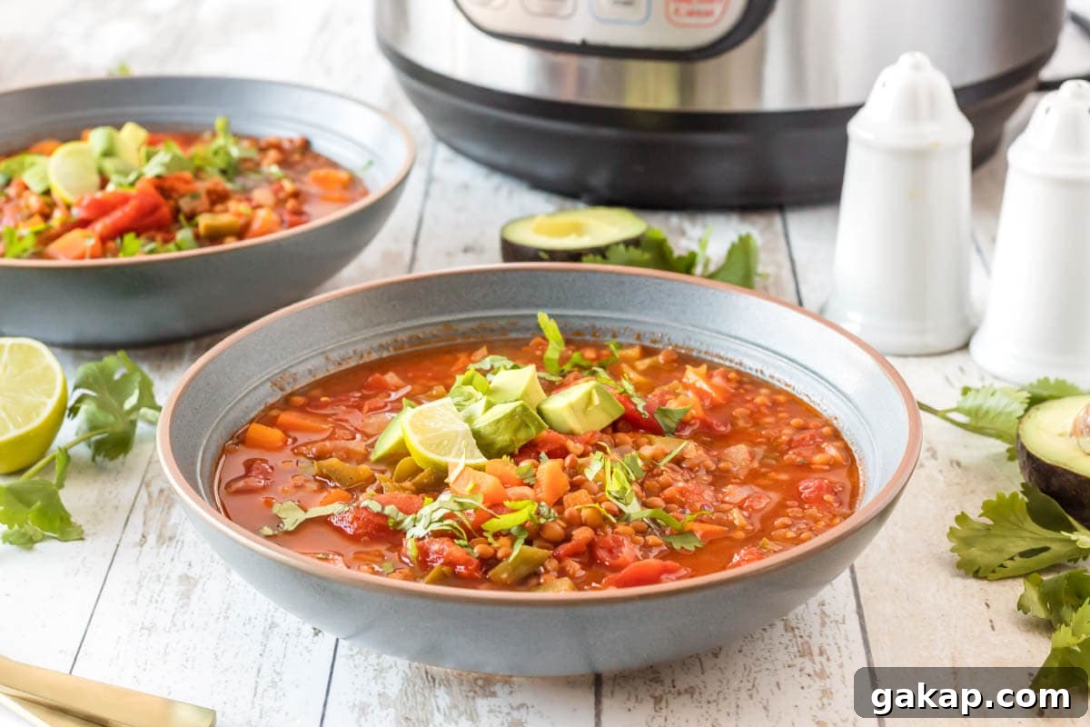 chili in a grey bowl in front of IP