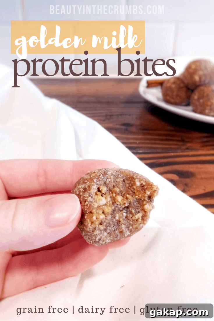 Golden milk protein bites recipe
