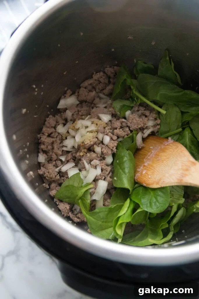 Instant Pot Sausage and Cauliflower Casserole