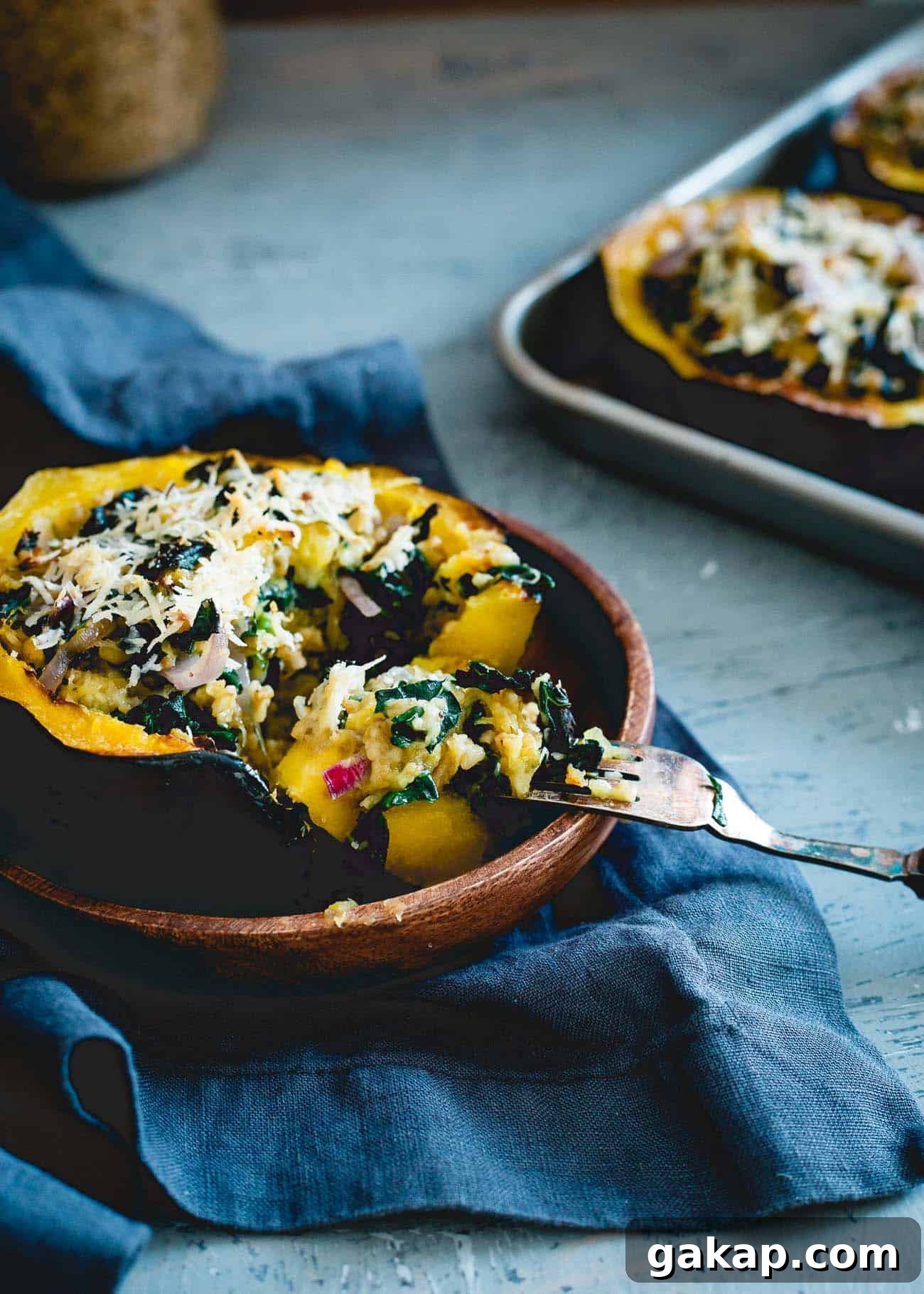 Cheesy, hearty and packed with healthy superfoods and protein, these twice baked acorn squash are a must for your fall dinner table! Cheesy, hearty and packed with healthy superfoods and protein, these twice baked acorn squash are a must for your fall dinner table!