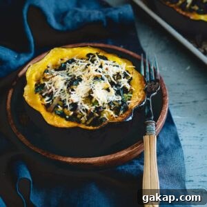 Twice-Baked Acorn Squash with Kale and Pecorino 2 img 18069 9