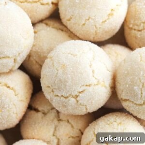 Close-up view of Amaretti Cookies