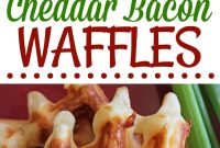 Savory Cheddar & Crispy Bacon Waffles Recipe