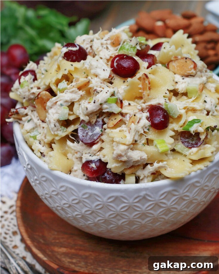 How to serve Waldorf Pasta Chicken Salad