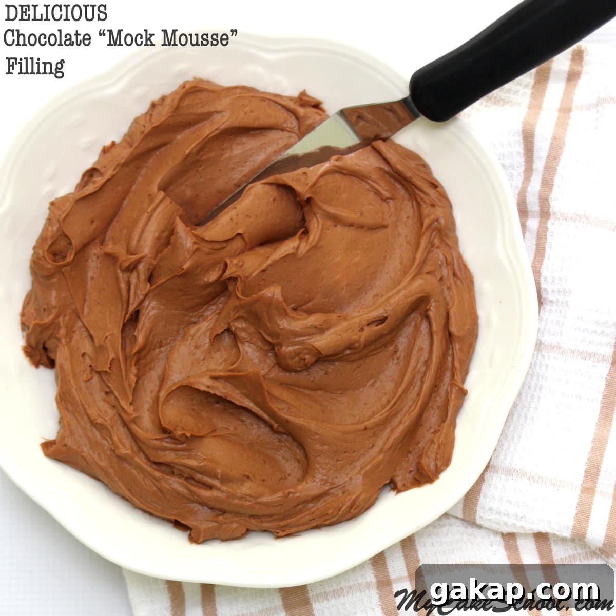 Chocolate Mousse Cake Made from Cake Mix: Quick Decadent Dessert 5 Easy and delicious Chocolate Cream Filling! This "Mock Mousse" is perfect for cakes and cupcakes!