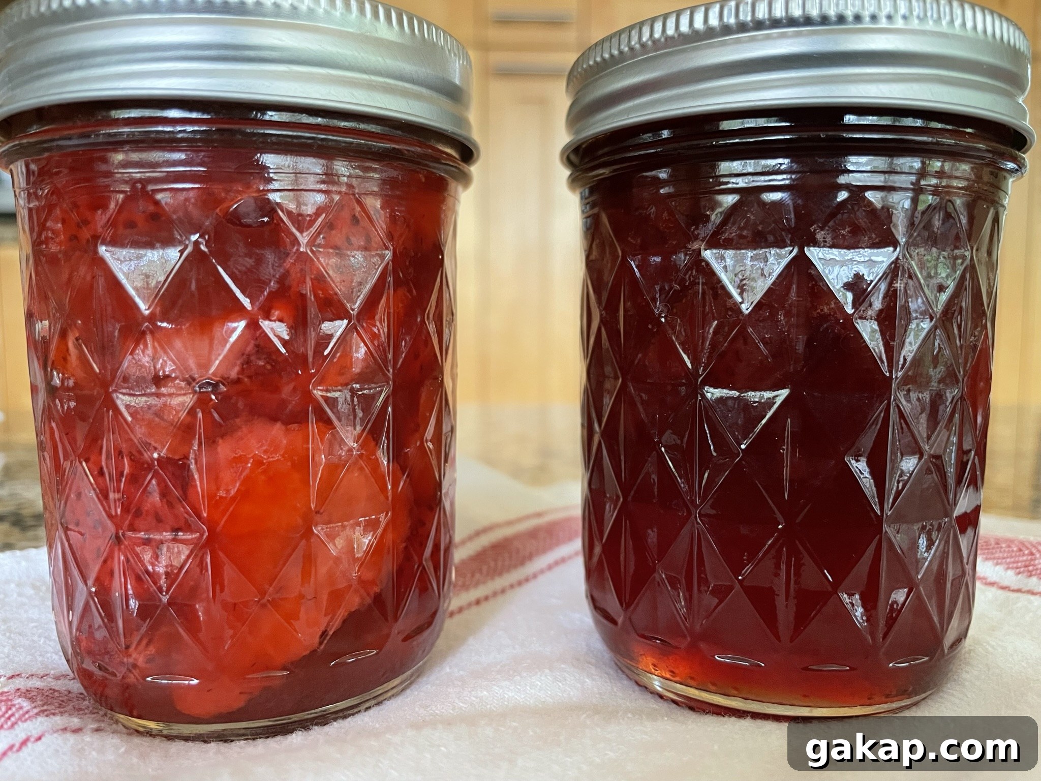 Low sugar strawberry rhubarb preserves