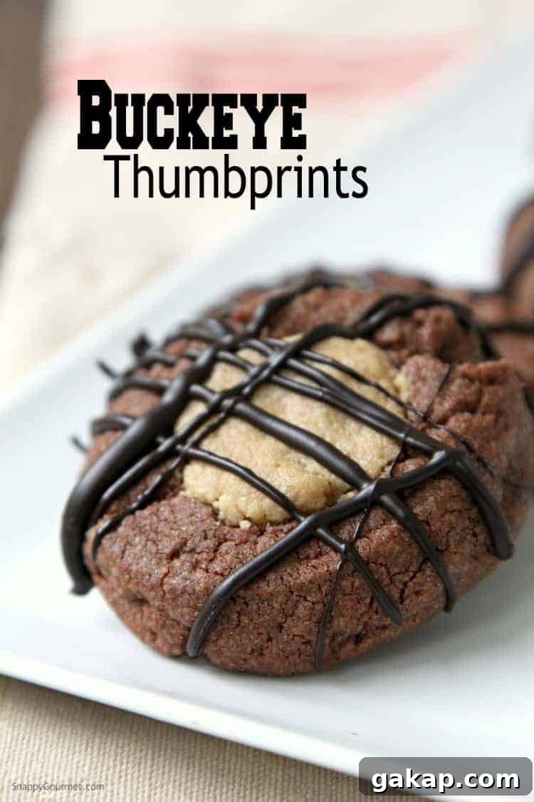 Buckeye Thumbprint Cookies 