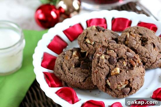 Chocolate Turtle Cookies