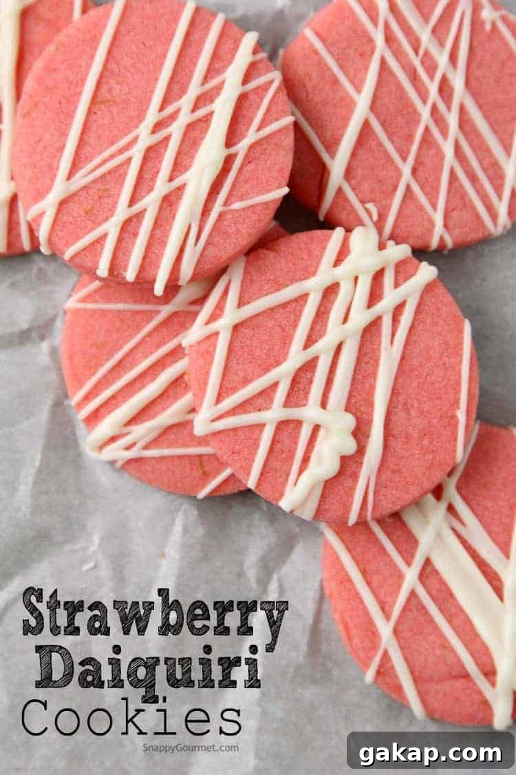 Strawberry Daiquiri Cookies