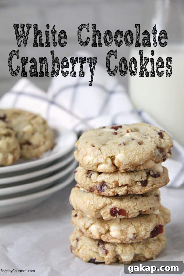 White Chocolate Cranberry Cookies