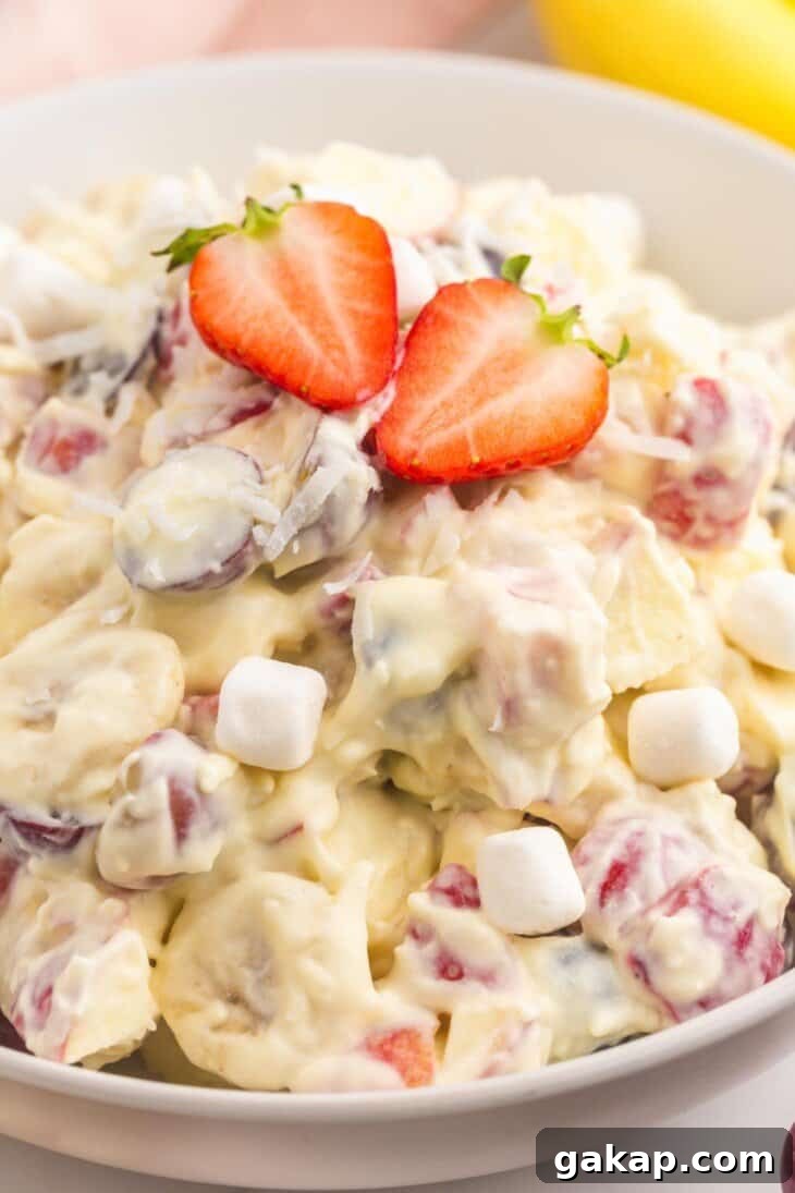 creamy fruit salad