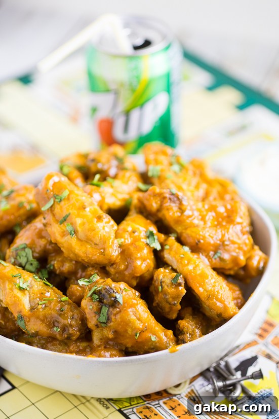 Crispy Baked Honey Lime Chicken Wings with Zesty Glaze 12 Close up of sticky, spicy Honey Lime Chicken Wings.