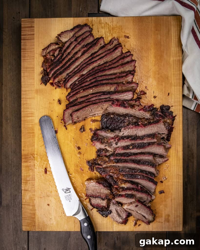 Sliced brisket 