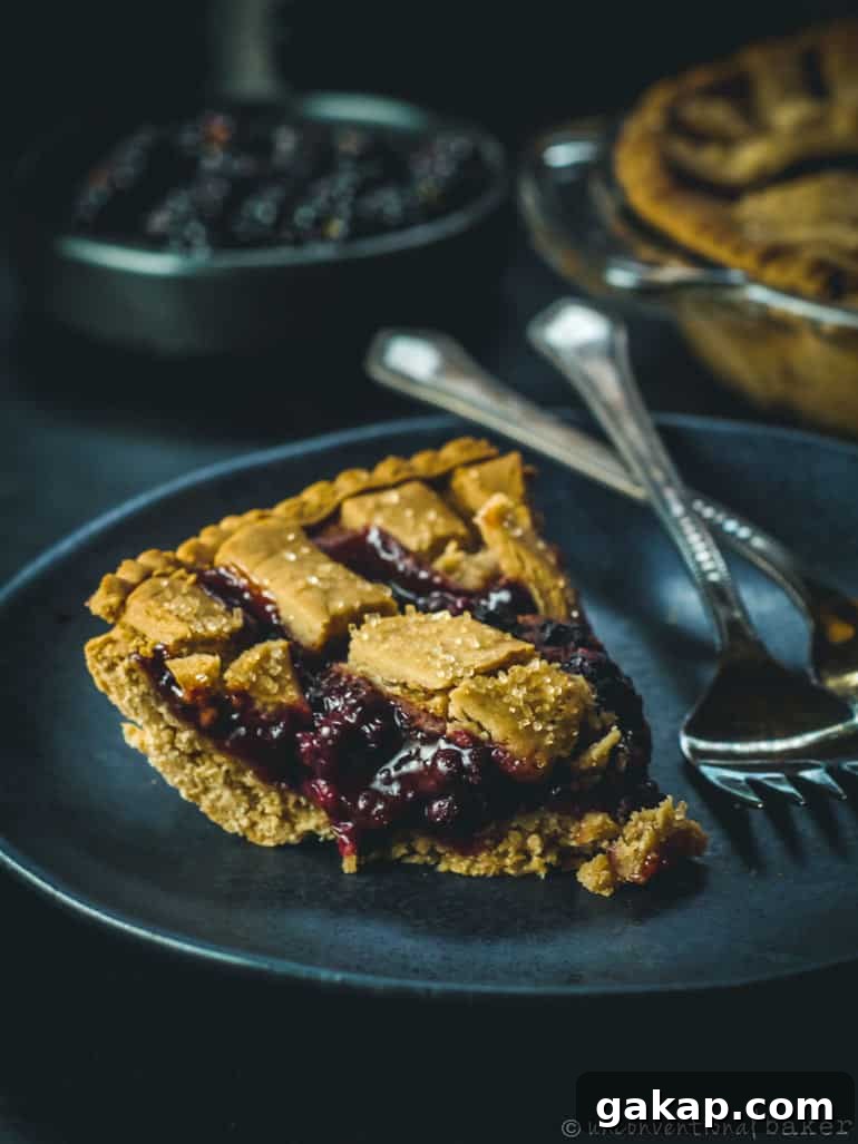 wild blackberry pie recipe (vegan, gluten-free)