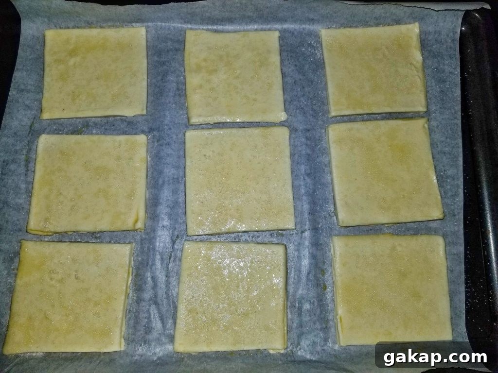 Crispy Homemade Flaky Pastries: Simple Recipe for Perfect Flakies 2 Two puff pastry sheets on a board