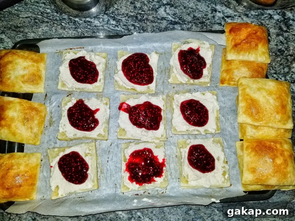 Crispy Homemade Flaky Pastries: Simple Recipe for Perfect Flakies 4 Raspberry compote in a pot